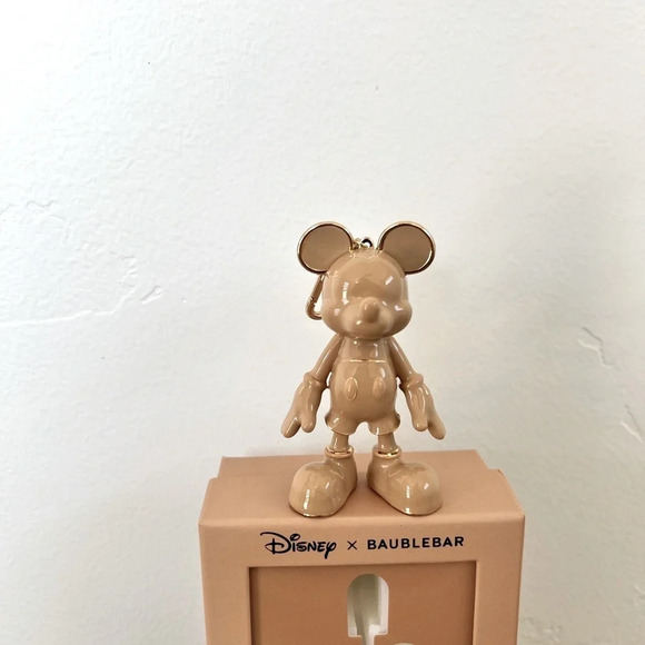Disney x baublebar Mickey Mouse Beige Bag Charm NIB